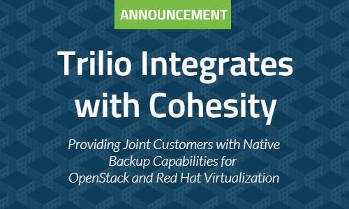 Trilio Integrates with Cohesity, Providing Joint Customers with Native Backup Capabilities for OpenStack and Red Hat Virtualization