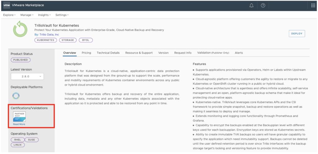 triliovault for kubernetes on vmware marketplace | Calling All Tanzu Users: Get TrilioVault for Kubernetes on VMware Marketplace | https://trilio.io/tvk-vmware-tanzu-backup