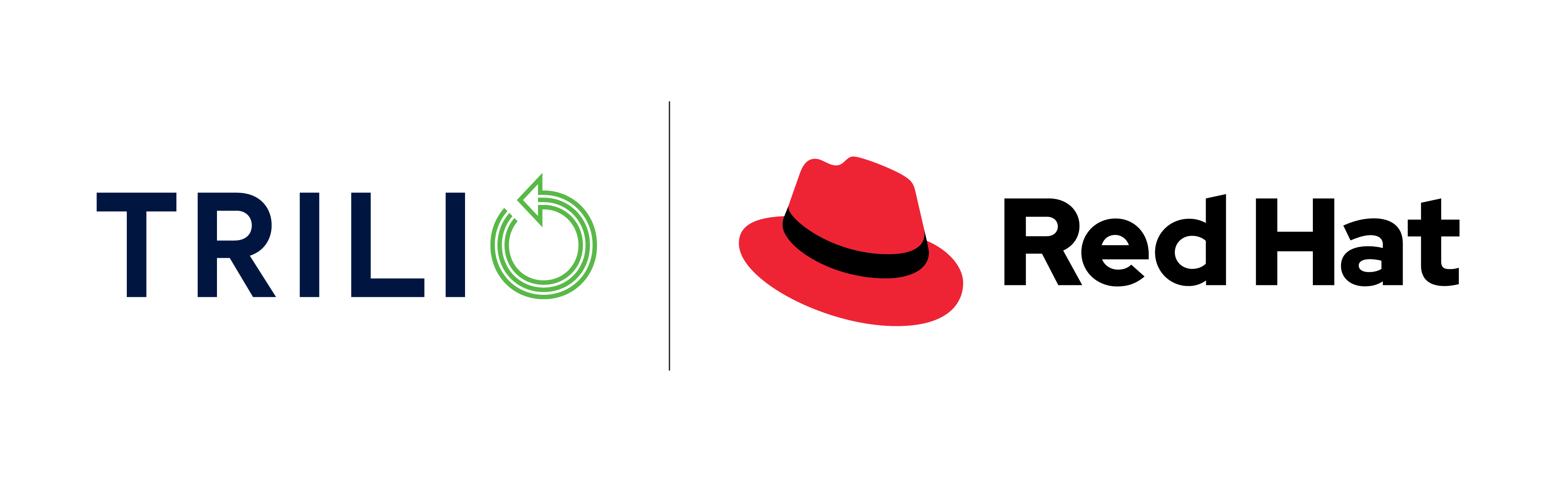 Trilio and Red Hat logos together
