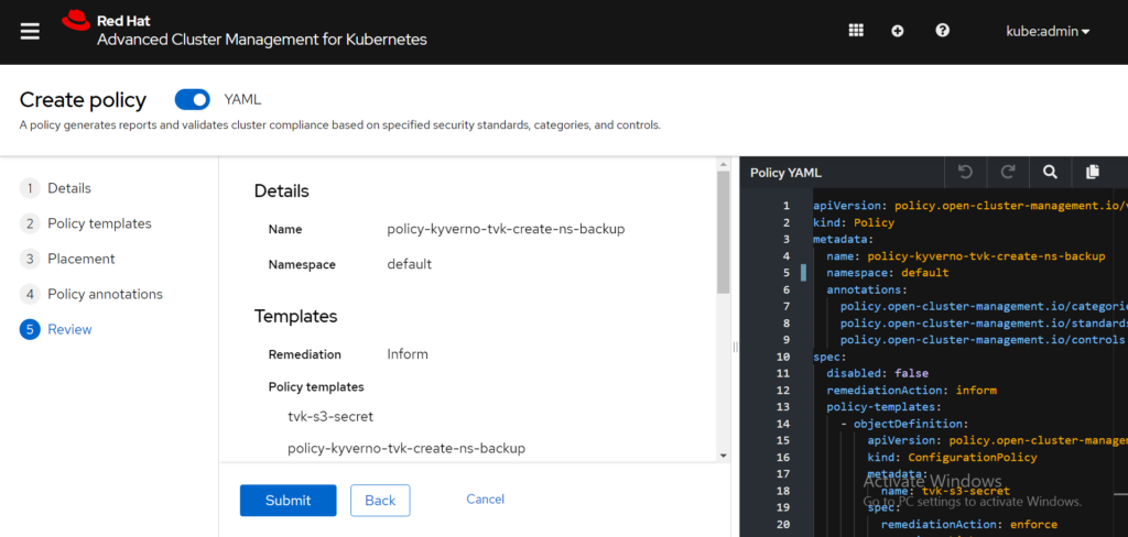 Kyverno YAML Editor