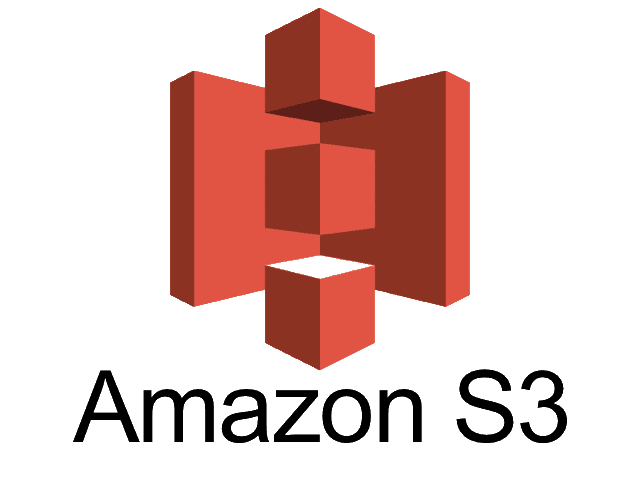 A logo of Amazon S3