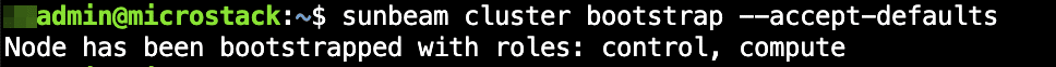 The next step is configuring OpenStack for sample use and creating a set of credentials to operate the cloud. The command will also output the OpenStack dashboard URL. The following command does this: