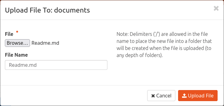 Enable the public read-only access ACL by accessing the menu Project > Object Store > Containers. Select the documents container and enable the Public Access checkbox. A link will be provided in front of the checkbox box that can be accessed from anywhere: