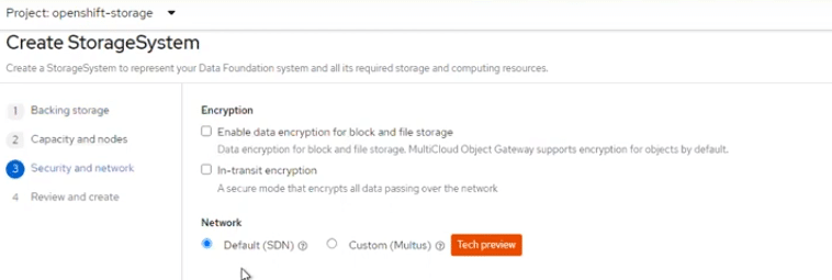 Defining storage system parameters